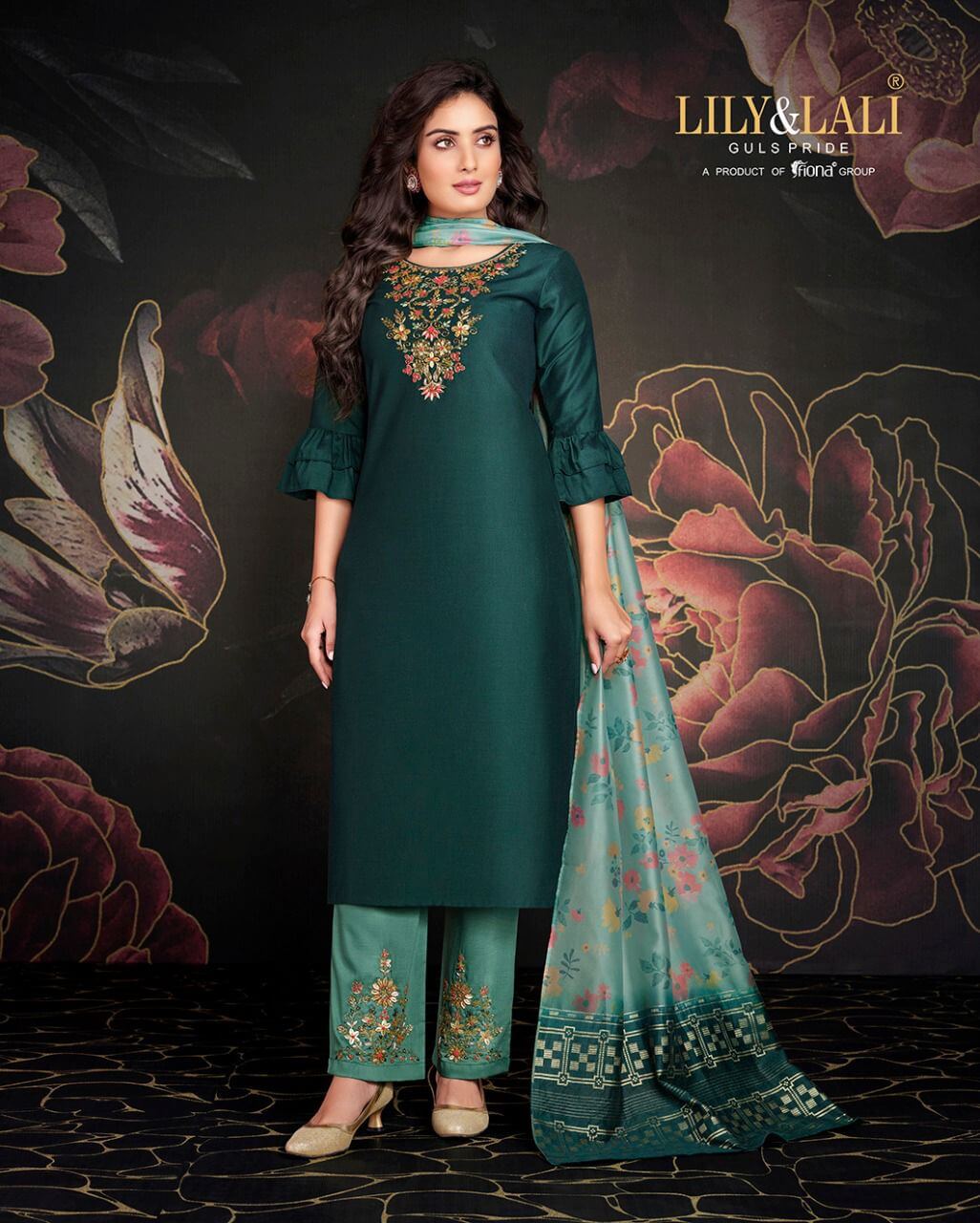 Lily and Lali Mirage Silk Salwar Kameez Wholesale Catalog, Buy Lily and Lali Mirage Silk Salwar Kameez Full Catalog at wholesale Price Online