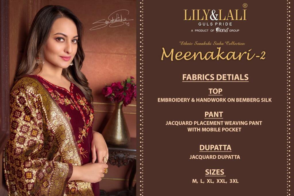 Lily and Lali Meenakari vol 2 Top Bottom Dupatta Set Catalog