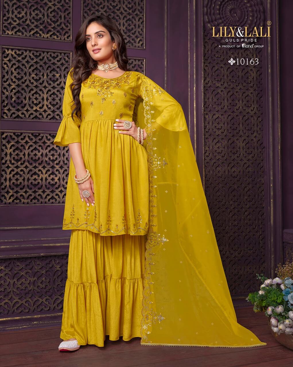 Lily Lali Eminent vol 2 Top with Sharara and Dupatta Set Catalog, Buy Lily Lali Eminent vol 2 Top with Sharara and Dupatta Set Full Catalog in Wholesale Rate Online From Aarvee Creation