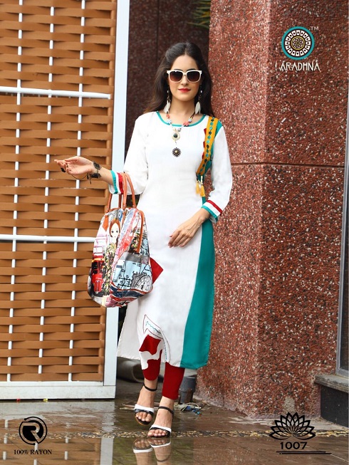 ARADHANA FASHION LOTUS RAYON KURTI CATALOG