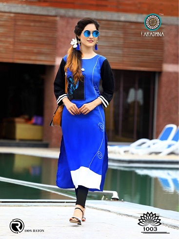 ARADHANA FASHION LOTUS RAYON KURTI CATALOG