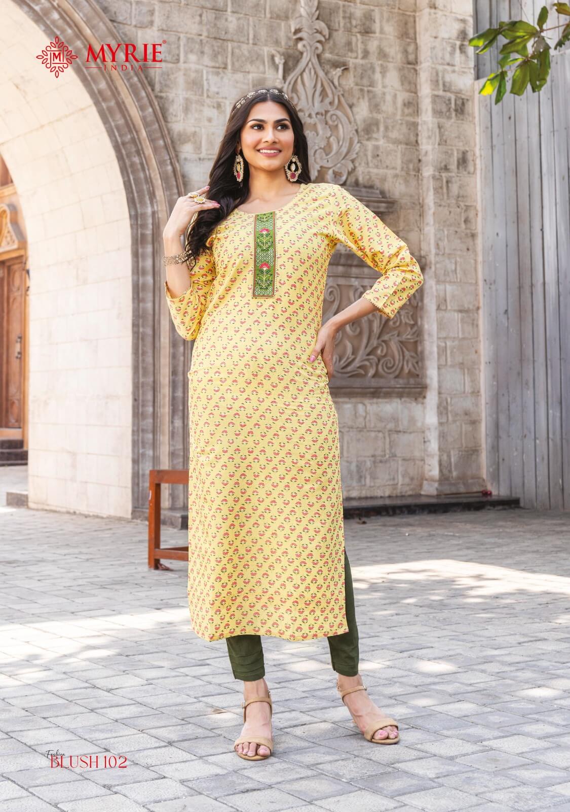 Mayrie India Fashion Blush Printed Kurtis Catalog in Wholesale, Buy Mayrie India Fashion Blush Printed Kurtis Full Catalog in Wholesale Price Online From Aarvee Creation