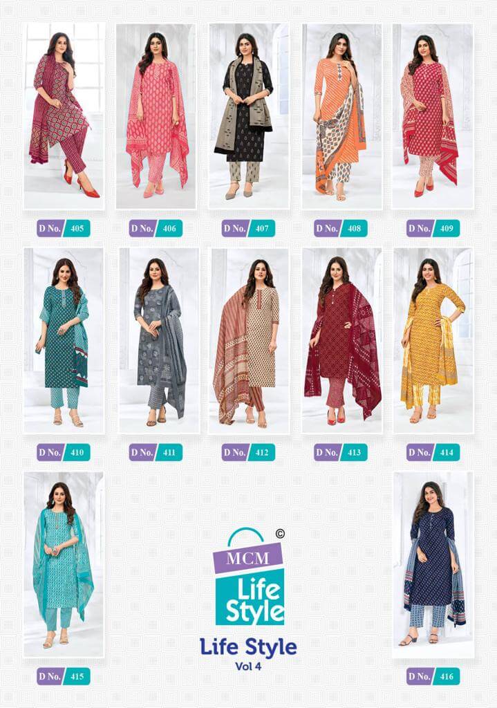 Mcm Lifestyle vol 4 Kurtis with Pant and Dupatta Catalog, Buy Mcm Lifestyle vol 4 Kurtis with Pant and Dupatta Full Catalog in Wholesale Price Online From Aarvee Creation