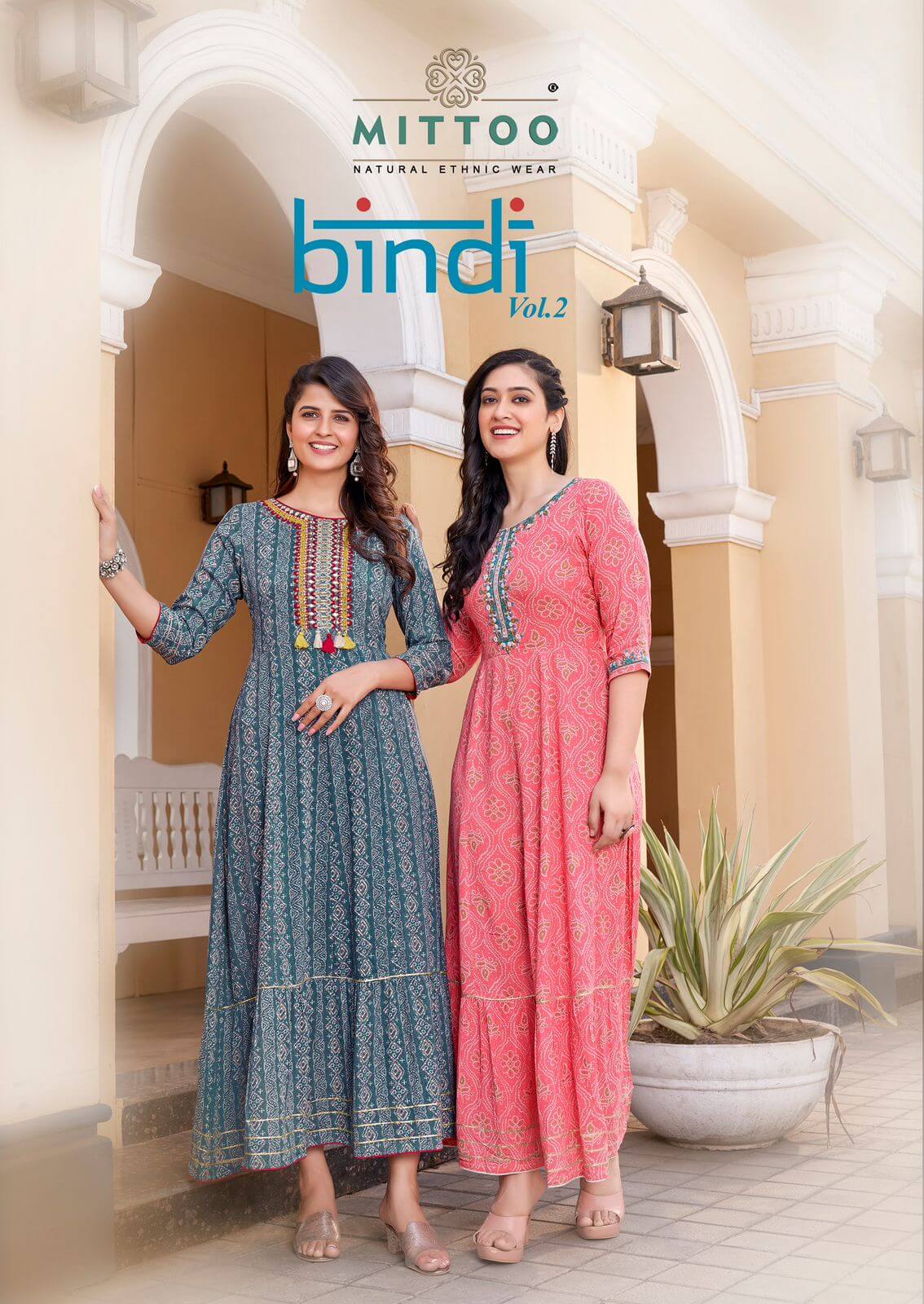 Mittoo Bindi vol 2 Rayon Gown Catalog in Wholesale