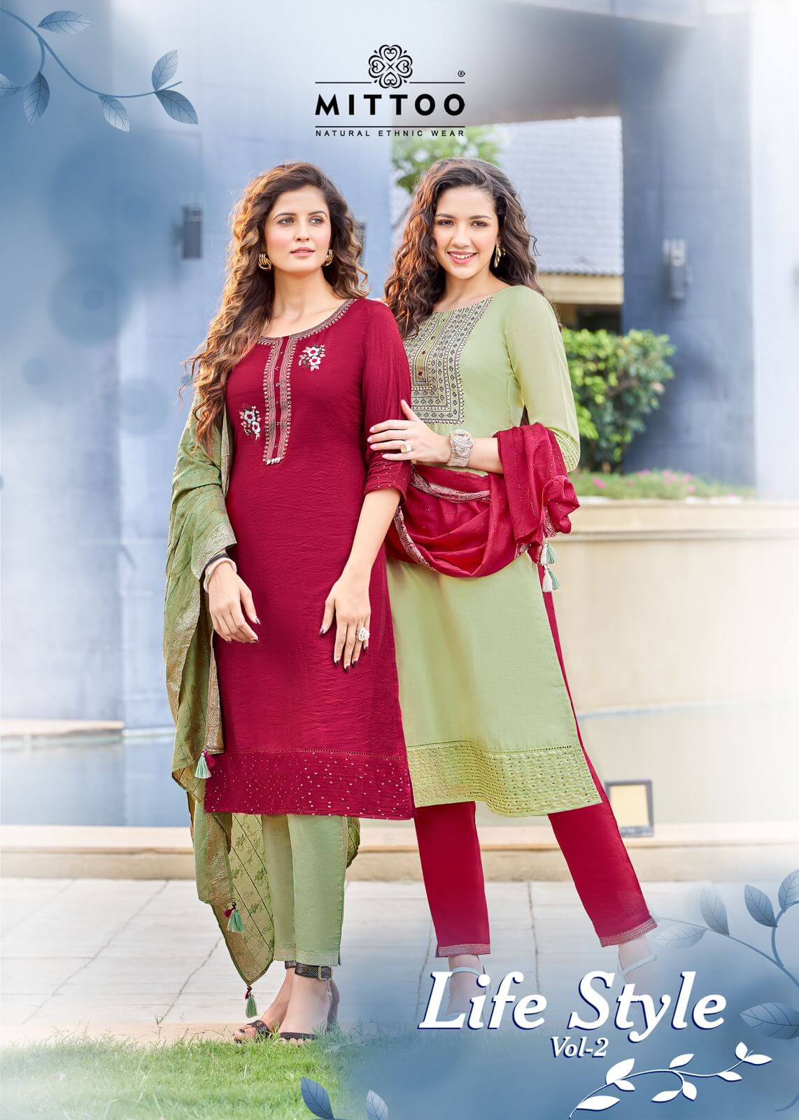 Mittoo Life Style vol 2 Kurti Pant Dupatta Set Wholesale Catalog