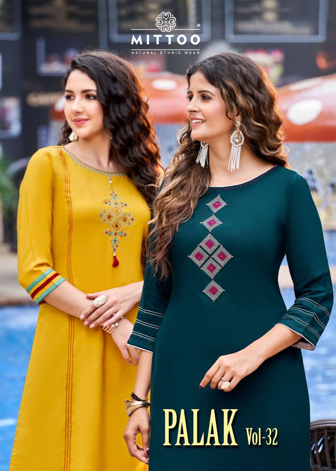 Mittoo Palak vol 32 Straight Cut Kurti Catalog