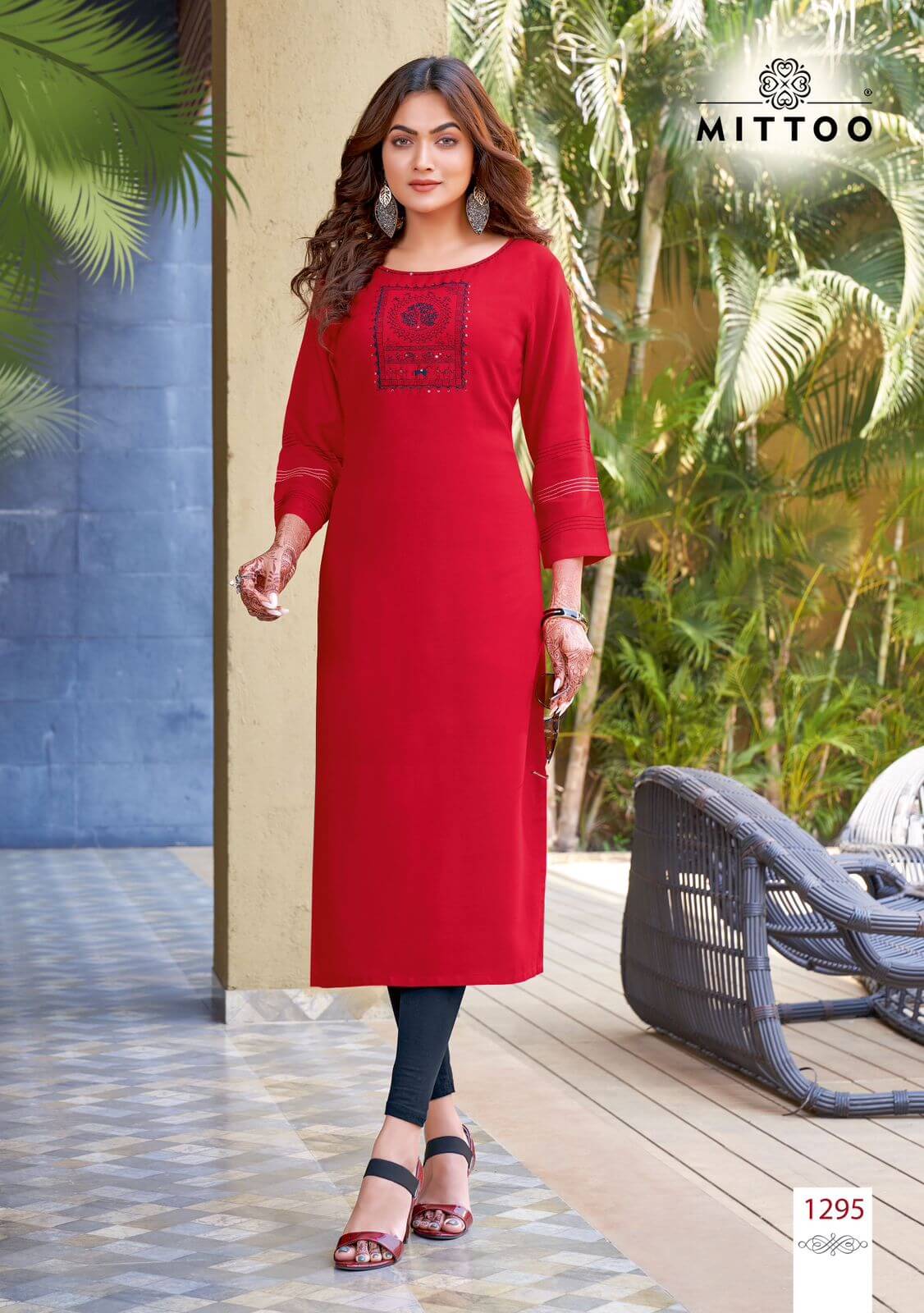 Buy Mittoo Palak Vol 34 Straight Kurtis At Wholesale Price Online India