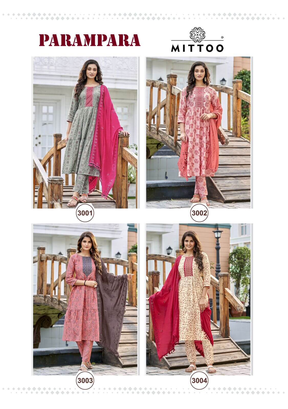 Mittoo Parampara Top Bottom Dupatta Set Catalog, Buy Mittoo Parampara Top Bottom Dupatta Set Full Catalog in Wholesale Price Online