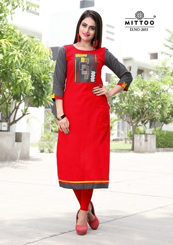 Mittoo Priyal Vol 7 streight kurtis wholesale catalog