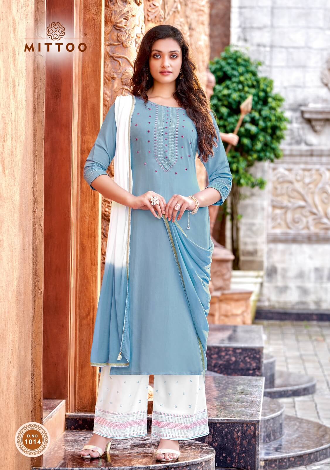 Mittoo Saara Kurti Plazzo with Dupatta Set Catalog in Wholesale, Purchase Mittoo Saara Full Catalog of Kurti Plazzo Dupatta Set in Bulk and Manufacturer Rate Online