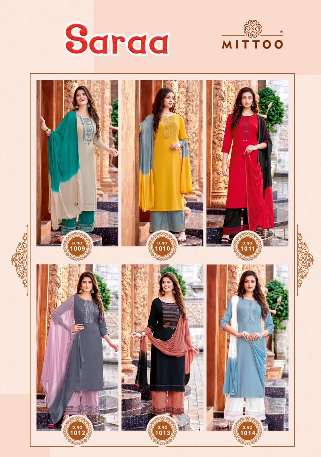 Mittoo Saara Kurti Plazzo with Dupatta Set Catalog in Wholesale, Purchase Mittoo Saara Full Catalog of Kurti Plazzo Dupatta Set in Bulk and Manufacturer Rate Online