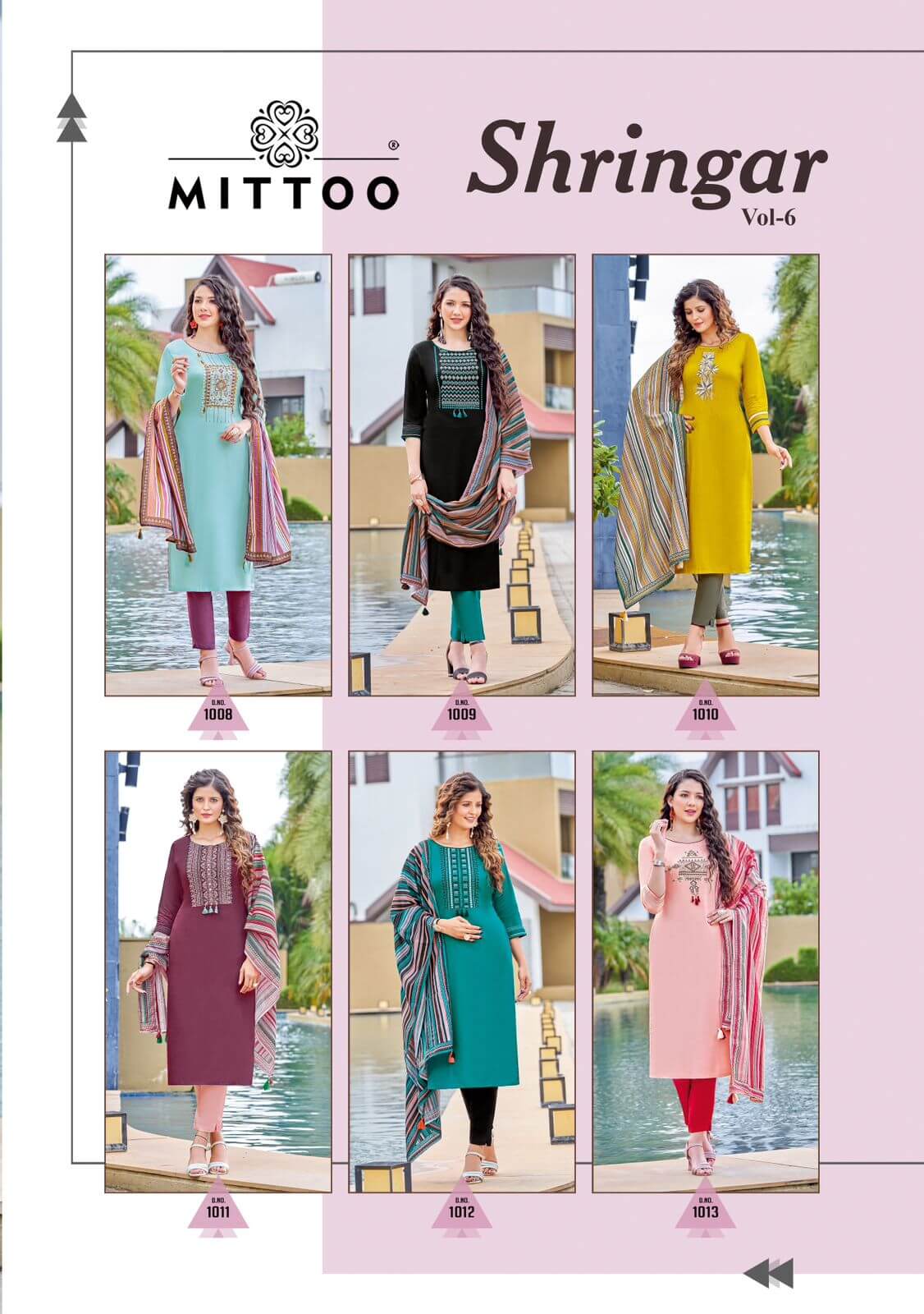 Mittoo Shringar vol 6 Kurti Pant Dupatta Set Catalog, Buy Mittoo Shringar vol 6 Kurti Pant Dupatta Set Full Catalog at Wholesale Price Onlie