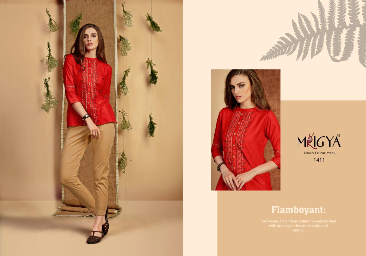 Mrigya Flora vol 3 short western top wholesale catalog. Shop ladies Short tops wholesale catalogue Flora vol 3 by Brand Mrigya Surat  