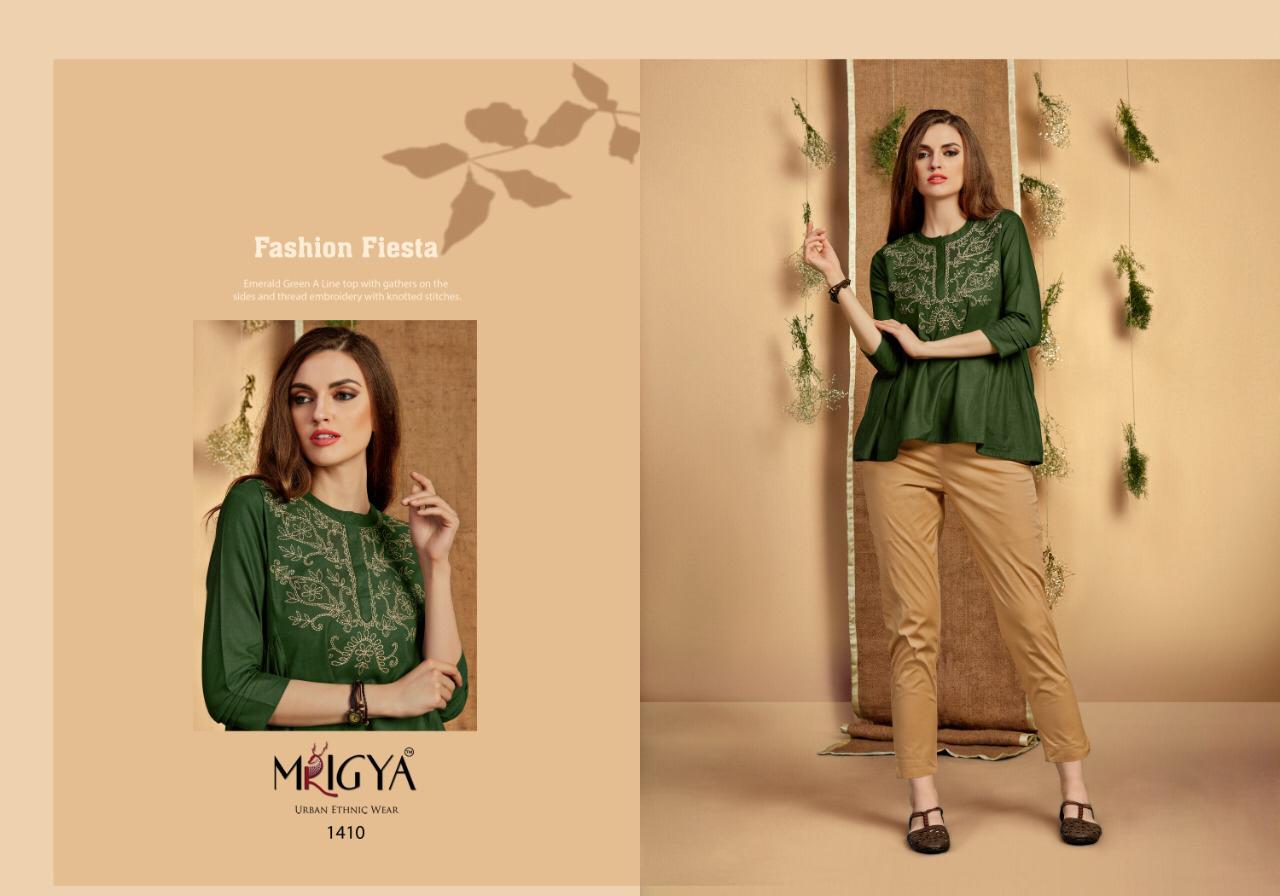 Mrigya Flora vol 3 short western top wholesale catalog. Shop ladies Short tops wholesale catalogue Flora vol 3 by Brand Mrigya Surat  