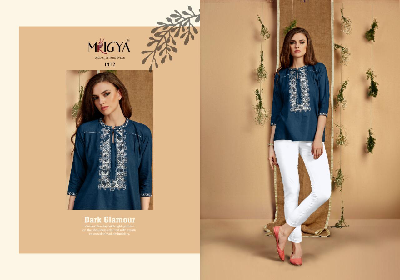 Mrigya Flora vol 3 short western top wholesale catalog. Shop ladies Short tops wholesale catalogue Flora vol 3 by Brand Mrigya Surat  