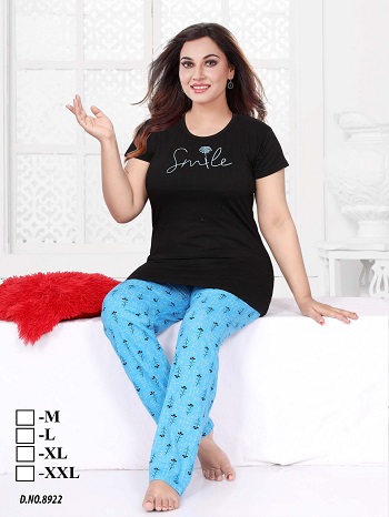 Wholesale Night Suit Catalogue vol 758, Buy Ladies Hosiery Fabric Night Sutis In Wholesale Price Online.