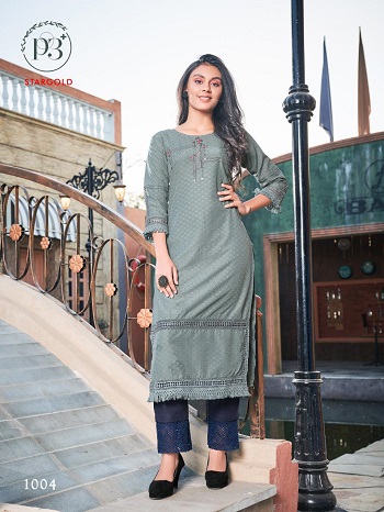 P3+ Brand Launches New Collection of Kurtis With Bottom in Wholesale, Purchase p3 brand catalogs in bulk rate for retail