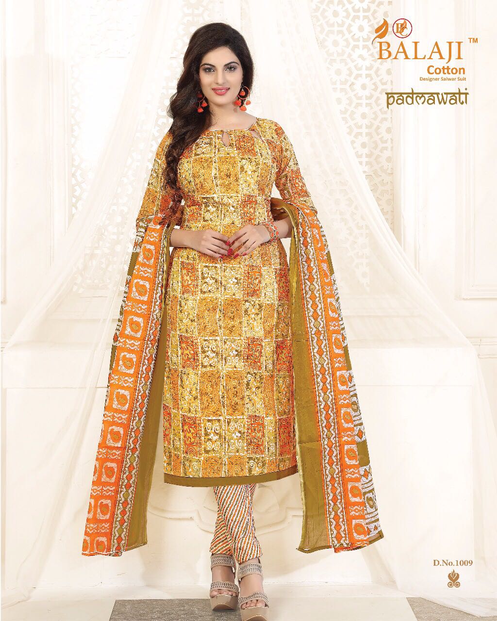 BALAJI CITTON PADMAVATI VOL 1 COTTON DRESS MATERIAL WITH COTTON DUPATTA