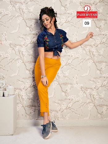 Pahervesh venus Non Stretchable Kurti pants wholesale catalogue. Buy Women Kurti Pants in Bulk at wholesale price online 