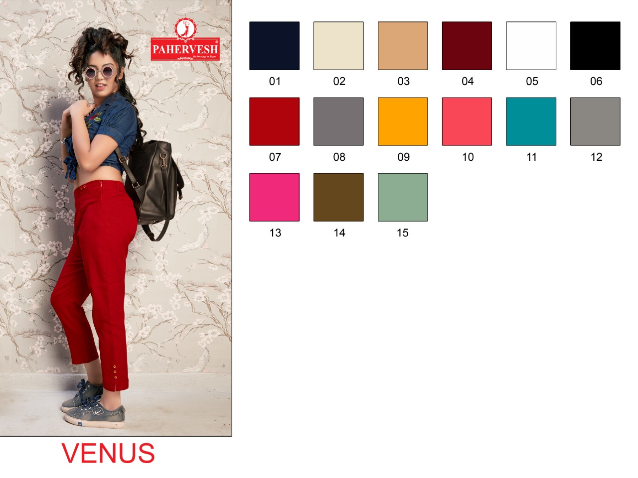 Pahervesh venus Non Stretchable Kurti pants wholesale catalogue. Buy Women Kurti Pants in Bulk at wholesale price online 