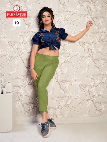 Pahervesh venus Non Stretchable Kurti pants wholesale catalogue. Buy Women Kurti Pants in Bulk at wholesale price online 