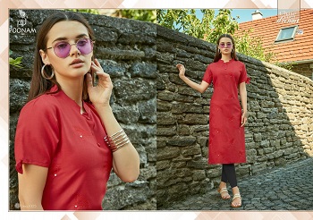 Poonam Designer Presents Cotton Slub With Embroidery Work And Buttons Work 12 Designs Kurtis Wholesale Catalogue Asiana Vol 2.Wholesale Kurtis in Surat.Order Online Or Through Whatsapp Online.Poonam Designer Surat Kurti Manufacturer Provides Low Range Kurti in wholesale in surat