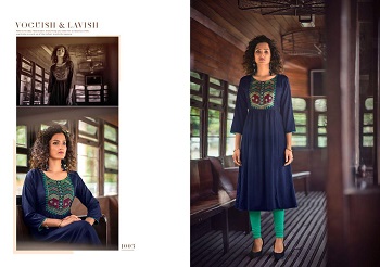 Poonam Sahiya Gown Style Wholesale Kurtis Catalog, Four Colours Readymade Kurtis Catalog Sahiya By Kurti Manufacturer Poonam 