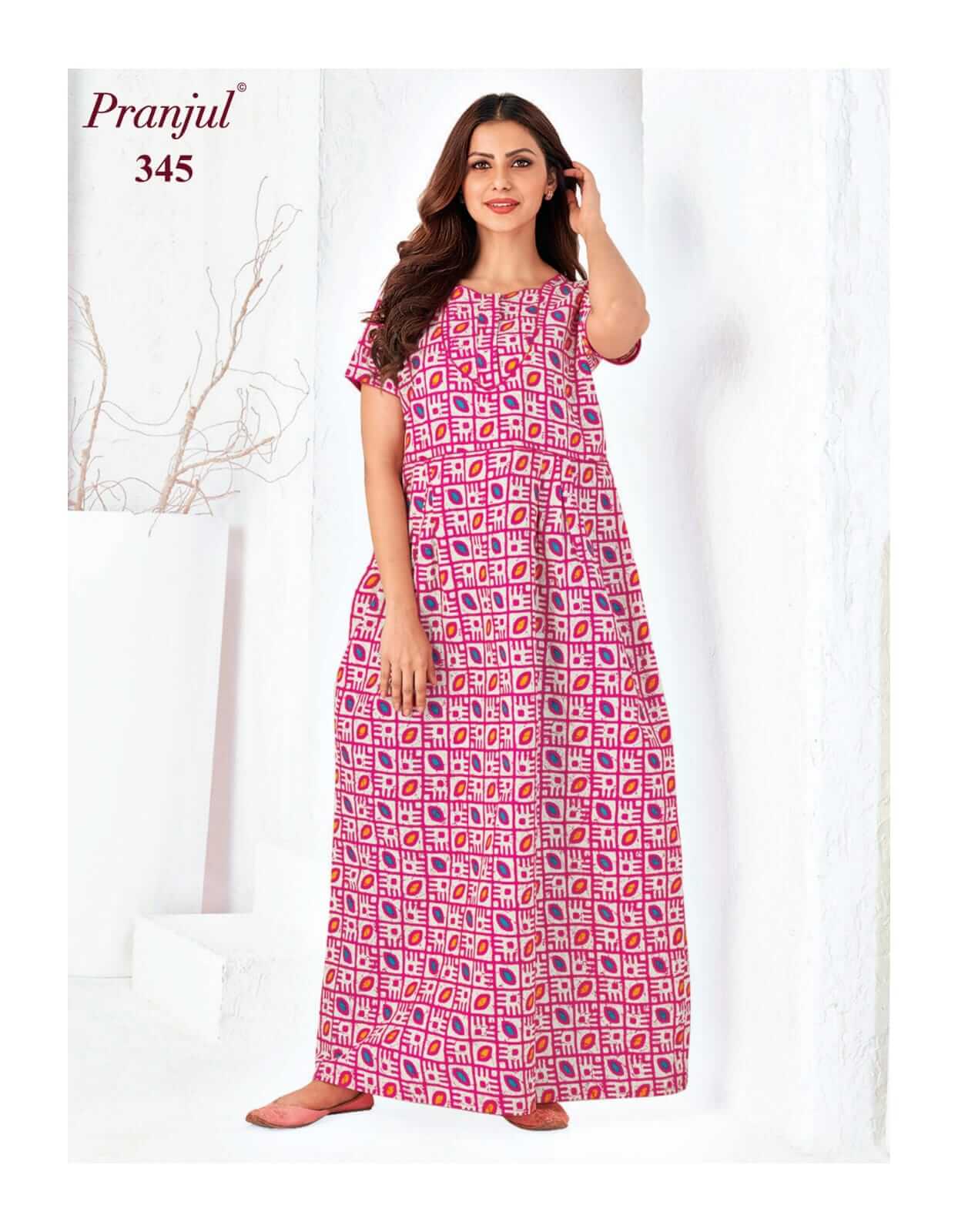 Cotton Printed Nighty Catalog By Pranjul Brand