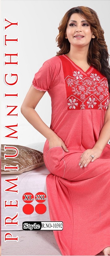 Women Nighty Wholesale Catalogue Vol 274, Eight Pieces Embroidery work Premium Ladies Night Wholesale Collection at best wholesale rate