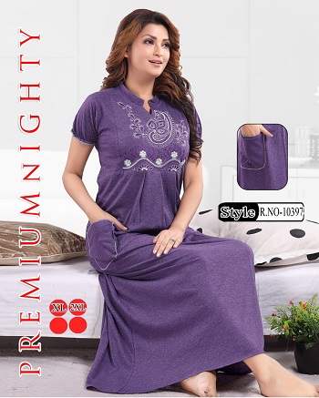 Women Nighty Wholesale Catalogue Vol 274, Eight Pieces Embroidery work Premium Ladies Night Wholesale Collection at best wholesale rate