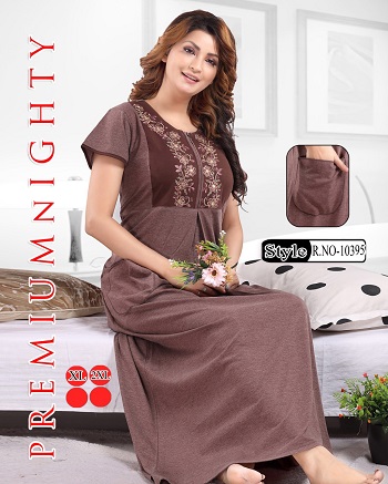 Women Nighty Wholesale Catalogue Vol 274, Eight Pieces Embroidery work Premium Ladies Night Wholesale Collection at best wholesale rate