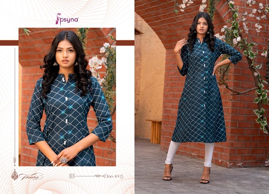 Psyna Paisley wholesale kurtis catalog. Psyna Paisley latest summer A line kurtis collection in wholesale market for business at low and cheap price online