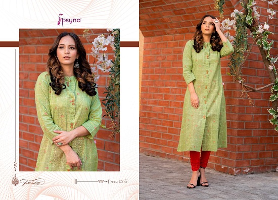 Psyna Paisley wholesale kurtis catalog. Psyna Paisley latest summer A line kurtis collection in wholesale market for business at low and cheap price online