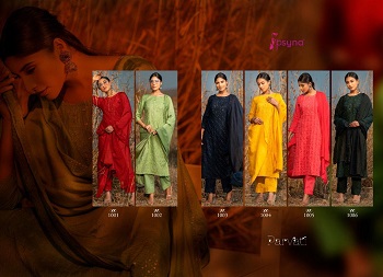 Psyna Parvati Kurti With Bottom and Dupatta Set Wholesale Catalog, Six Beautiful Work Women Top With Bottom And Dupatta Festive Wear Collection at Wholesale 