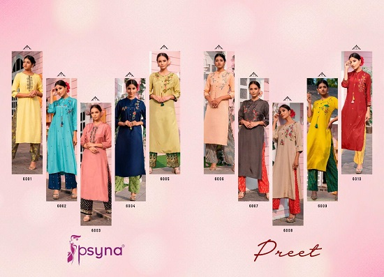 Psyna Preet vol 6 wholesale kurtis catalogue