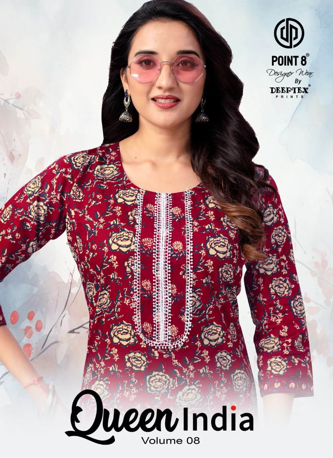 Deeptex Queen India vol 8 Top With Bottom Catalog in Wholesale Price, Buy Deeptex Queen India vol 8 Top With Bottom Catalog in Wholesale Price Online from Aarvee Creation