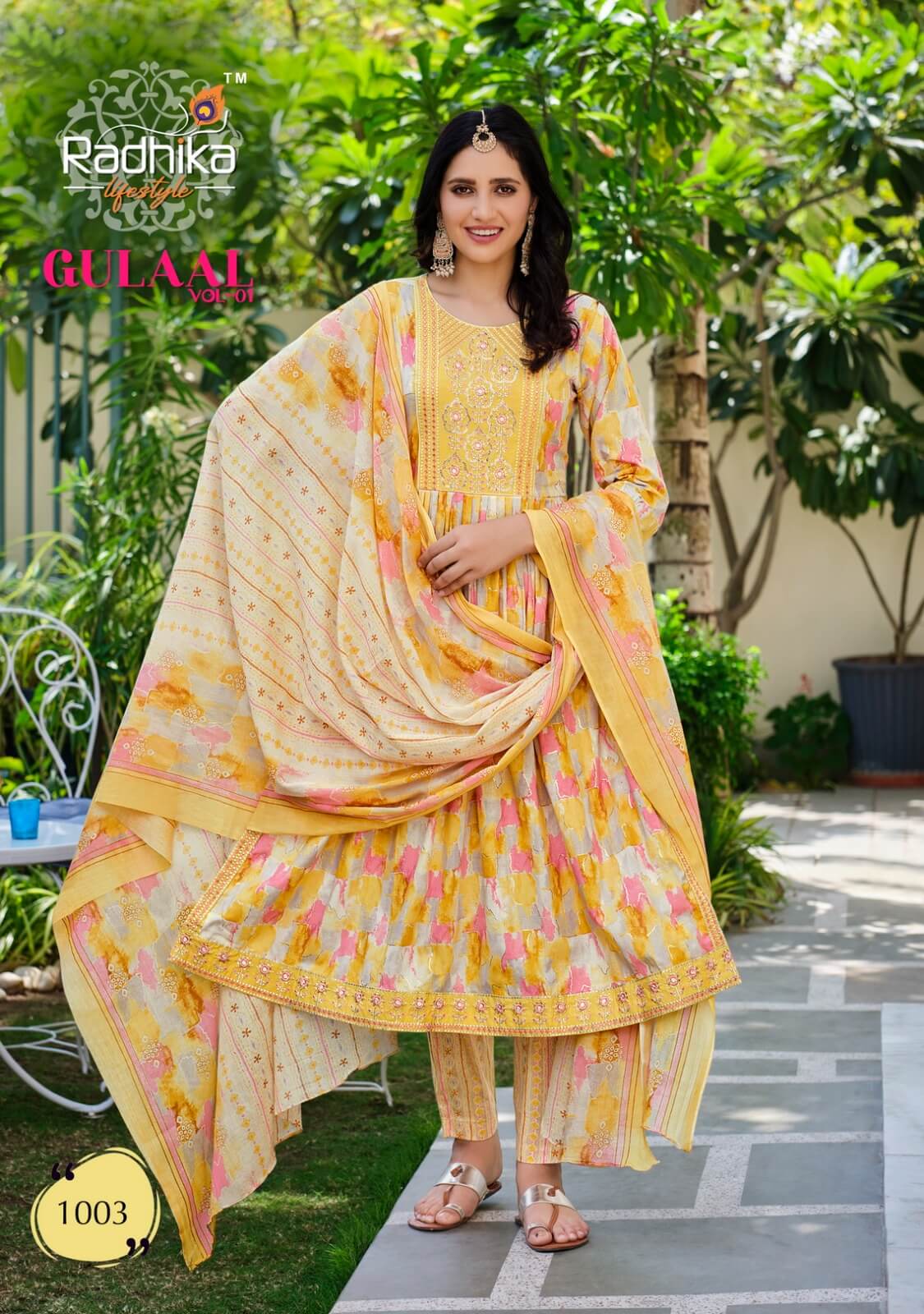 Radhika Lifestyle Gulaal vol 1 Nyra cut Top with pant and Dupatta Catalog, Buy Radhika Lifestyle Gulaal vol 1 Nyra cut Top with pant and Dupatta Full Catalog in Wholesale Price Online From Aarvee Creation