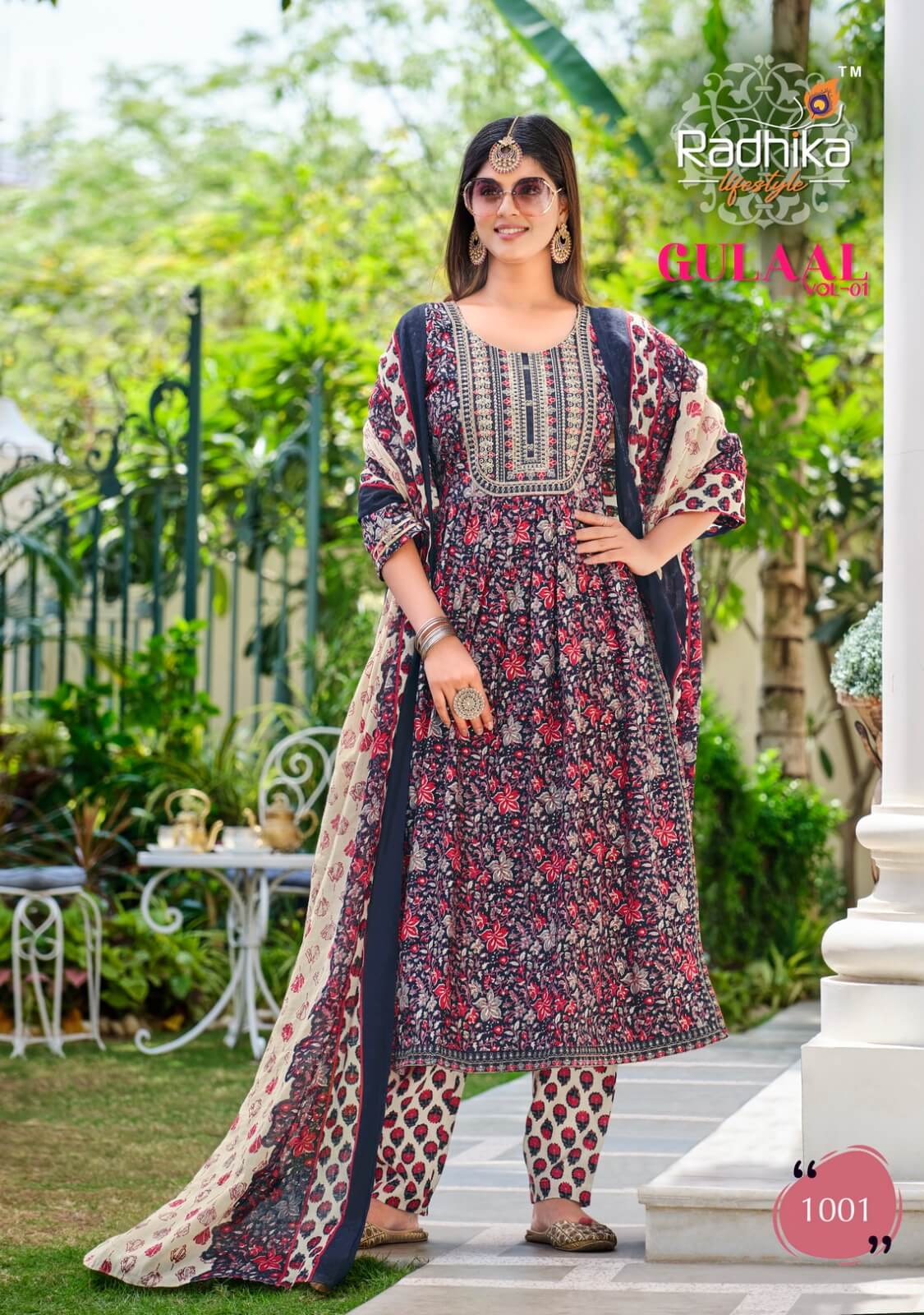 Radhika Lifestyle Gulaal vol 1 Nyra cut Top with pant and Dupatta Catalog, Buy Radhika Lifestyle Gulaal vol 1 Nyra cut Top with pant and Dupatta Full Catalog in Wholesale Price Online From Aarvee Creation