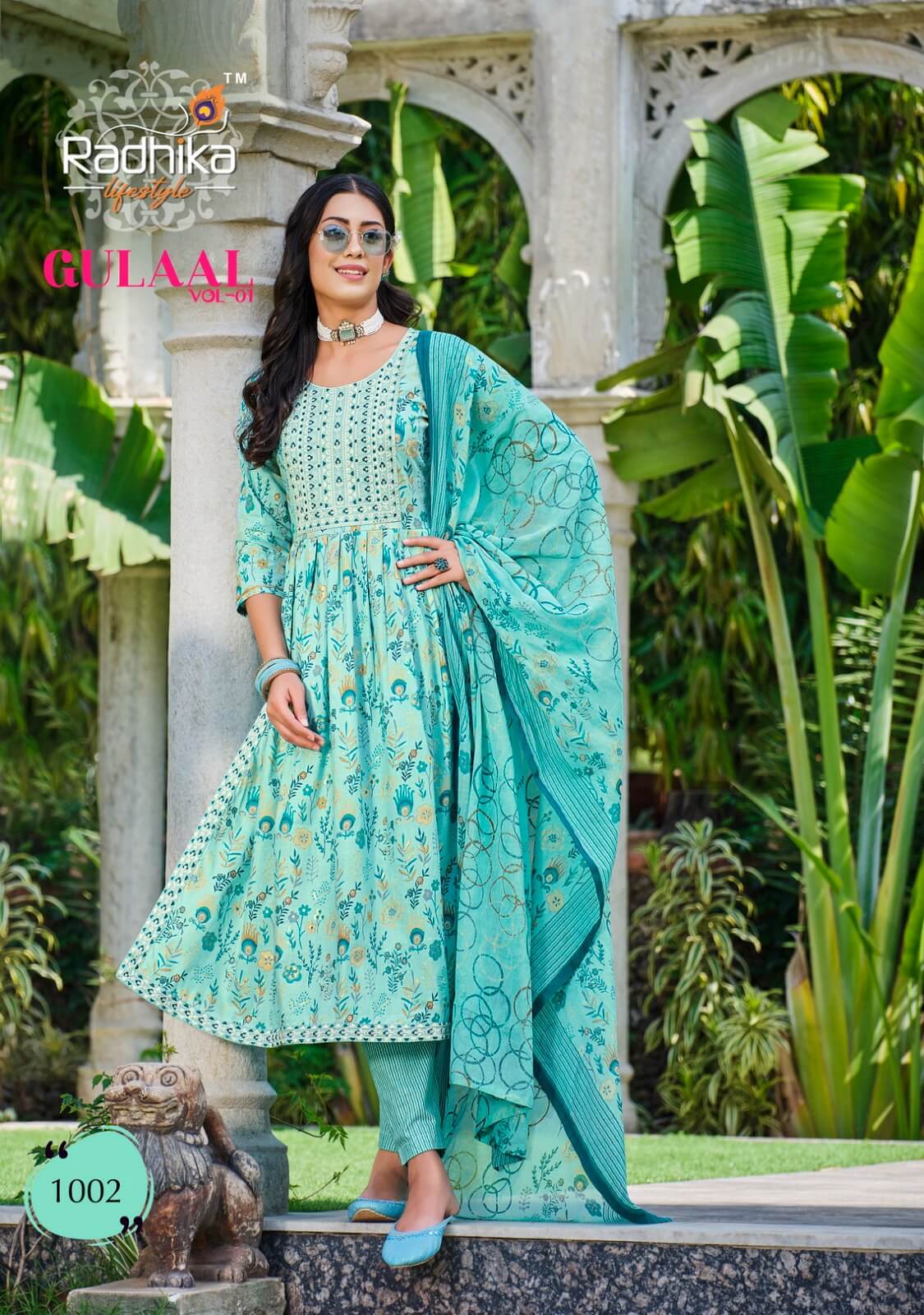 Radhika Gulaal vol 1 Naira Kurti Pant Dupatta Catalog, Buy Radhika Gulaal vol 1 Naira Kurti Pant Dupatta Full Catalog in Wholesale Price Online From Aarvee Creation