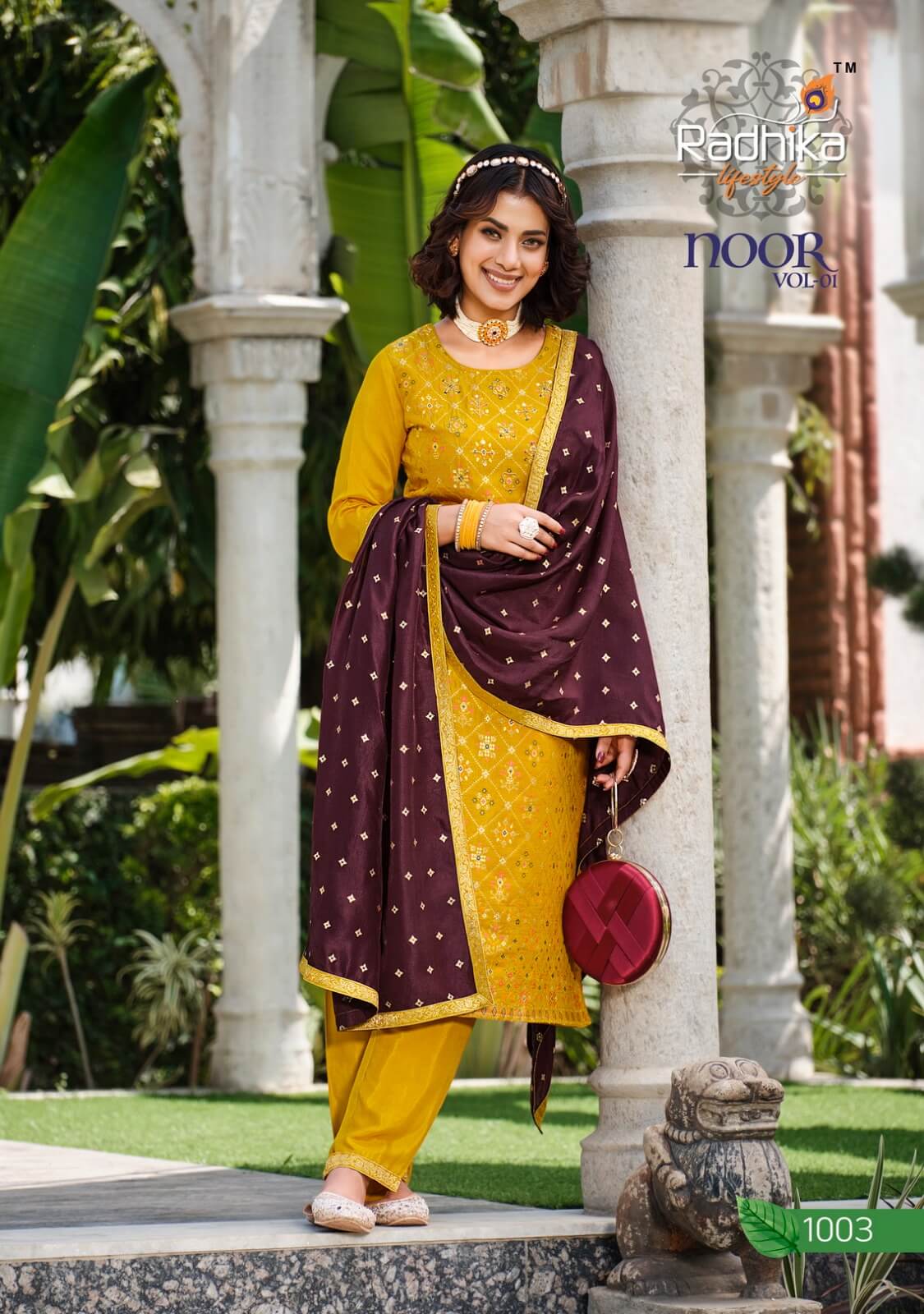 Radhika Life Style Noor vol 1 Kurti Pant Dupatta Set Catalog in Wholesale Price, Buy Radhika Life Style Noor vol 1 Kurti Pant Dupatta Set Full Catalog in Wholesale Price Online From Aarvee Creation