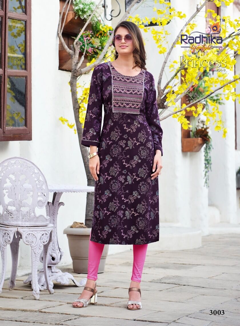 Radhika Lifestyle Princess vol 3 Rayon Printed Kurtis Catalog, Buy Radhika Lifestyle Princess vol 3 Rayon Printed Kurtis Full Catalog in Wholesale Price Online From Aarvee Creation