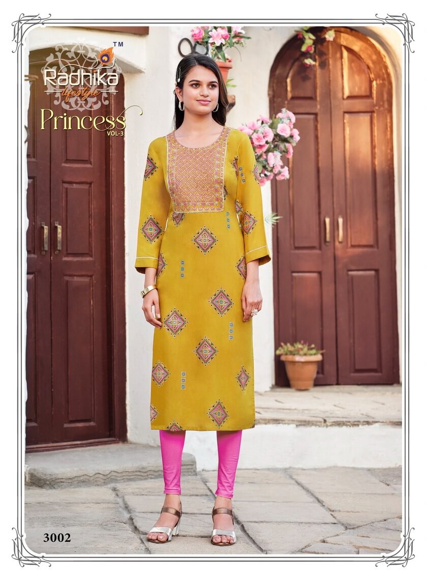 Radhika Lifestyle Princess vol 3 Rayon Printed Kurtis Catalog, Buy Radhika Lifestyle Princess vol 3 Rayon Printed Kurtis Full Catalog in Wholesale Price Online From Aarvee Creation