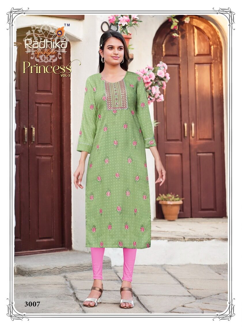 Radhika Lifestyle Princess vol 3 Rayon Printed Kurtis Catalog, Buy Radhika Lifestyle Princess vol 3 Rayon Printed Kurtis Full Catalog in Wholesale Price Online From Aarvee Creation