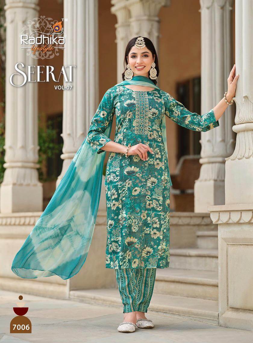 Radhika Seerat Vol 7 Rayon Readymade Dress Catalog at Wholesale Price Online