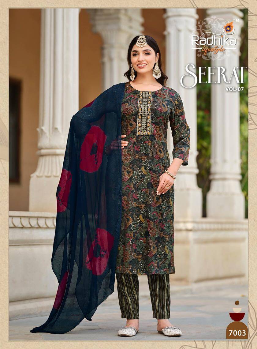 Rayon Printed Top Bottom With Dupatta Readymade Catalog