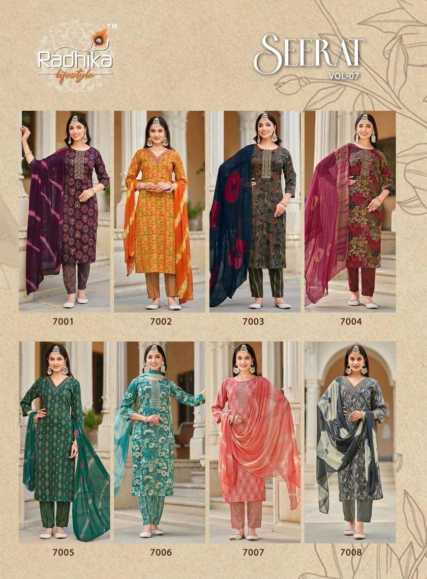 Rayon Printed Top Bottom With Dupatta Readymade Catalog