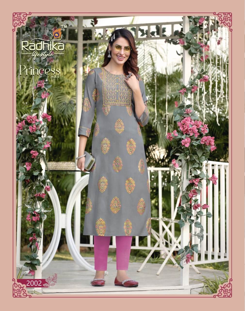 Radhika Lifestyle Princess vol 2 Rayon Kurtis Catalog in Wholesale, Buy Radhika Lifestyle Princess vol 2 Rayon Kurtis 
 Full Catalog in Wholesale Price From Aarvee Creation, Vadodara