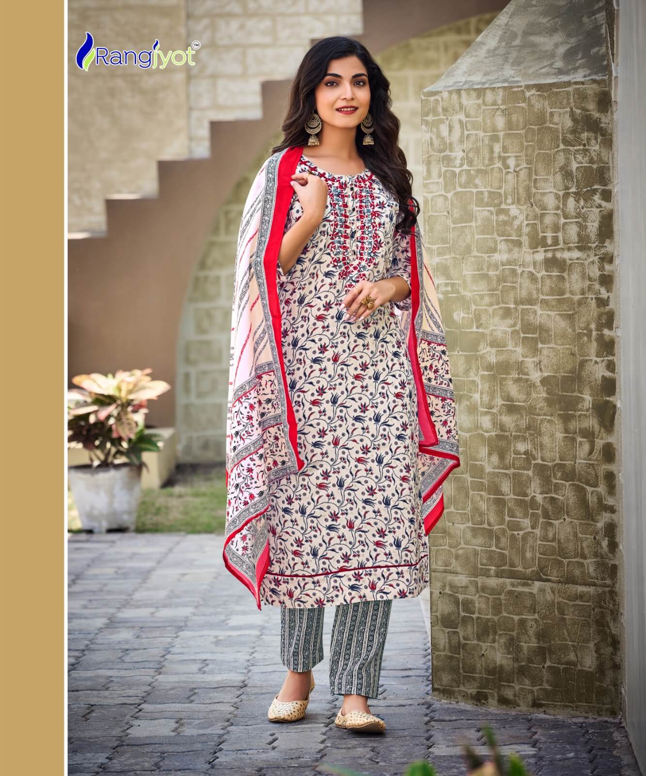 Rangjyot Anamika Kurti Pant Dupatta Set Catalog in Wholesale Price, Buy Rangjyot Anamika Kurti Pant Dupatta Set Full Catalog in Wholesale Price Online From Aarvee Creation