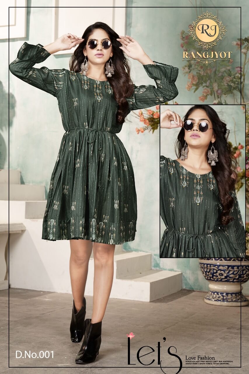 Rangjyot Designer Tunic Size Bunch in Wholesale, Buy Latest Designer Tunics Size Wise Bunch In Wholesale Price Online From Vadodara