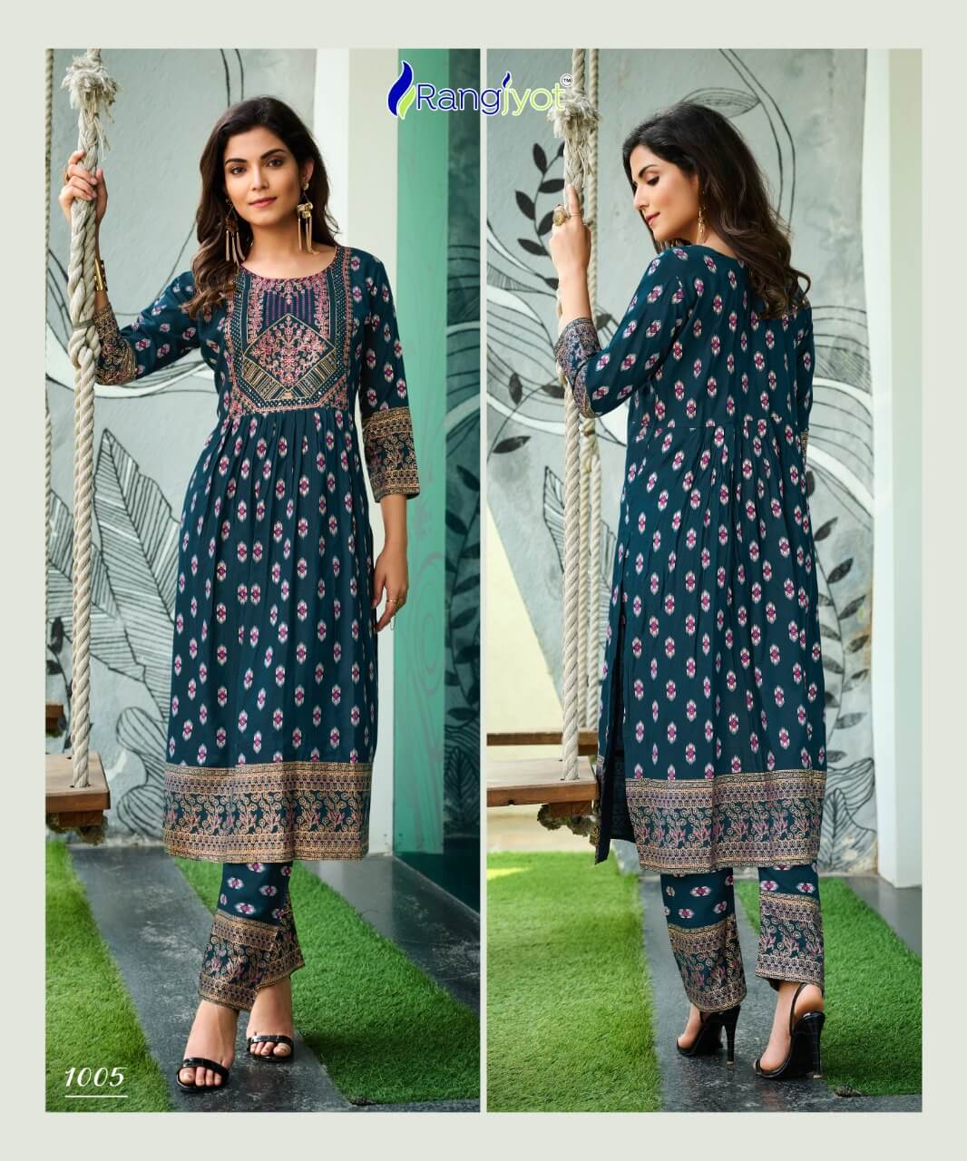 Rangjyot Saarvi vol 1 Kurti Pant Set Catalog in Wholesale, Buy Rangjyot Saarvi vol 1 Kurti Pant Set Full Catalog in Wholesale Price Online From Vadodara, Gujarat